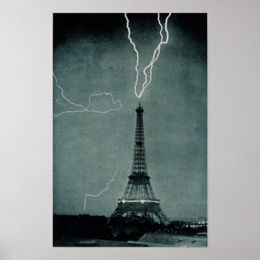 Eiffel Tower Struck Poster (Vorne)