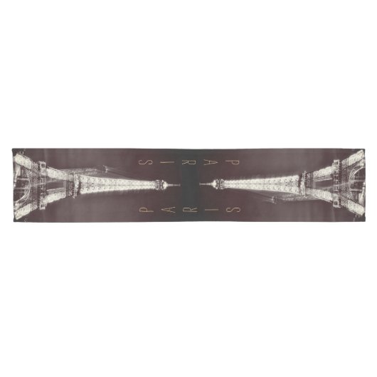Eiffel Tower & Surreal Paris Art/Liebe Frankreich  Kurzer Tischläufer (Horizontal)