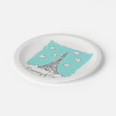 Eiffel Tower Teller für benutzerdefiniertes Textpa (Schrägansicht)