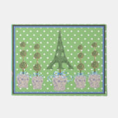Eiffel Tower Topiary Ginger Jars jar Doormat Fußmatte (Vorderseite)