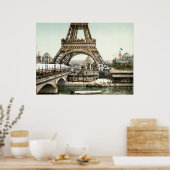 Eiffel Tower – Tour Eiffel – Eiffelturm Paris Poster (Küche)