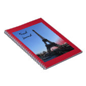 Eiffel Tower Travel Journal Notizblock (Rechte Seite)
