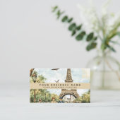 Eiffel Tower Travel Visitenkarte (Stehend Vorderseite)