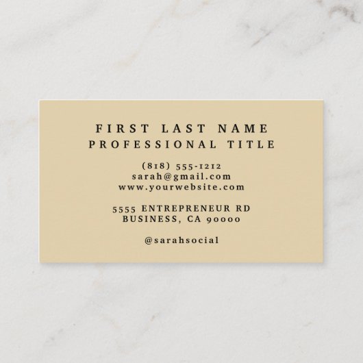 Eiffel Tower Travel Visitenkarte (Rückseite)