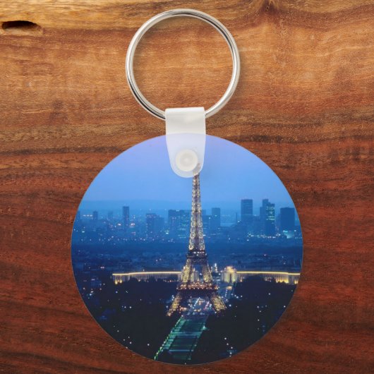 Eiffel Tower Twilight Schlüsselanhänger (Vorderseite)