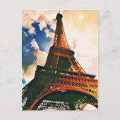 Eiffel Tower ukiyo-e Postkarte (Vorderseite)