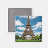 Eiffel Tower View from Champ de Mars Public Park Magnet (Vorderseite/Rückseite)