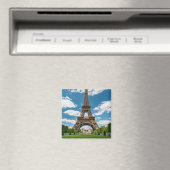 Eiffel Tower View from Champ de Mars Public Park Magnet (In Situ (Geschirrspüler))