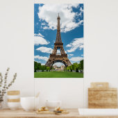 Eiffel Tower View from Champ de Mars Public Park Poster (Küche)