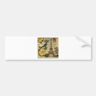 Eiffel Tower Vintage Paris Autoaufkleber