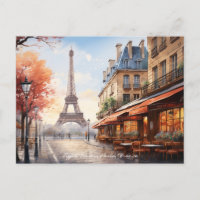 Eiffel Tower Watercolor Paris Frankreich Reisen Ku
