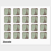 Eiffel Tower Wedding Stickers (Blatt)