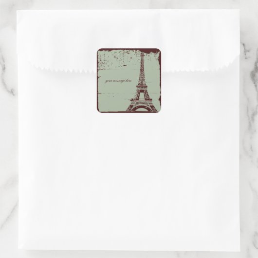 Eiffel Tower Wedding Stickers (Tasche)