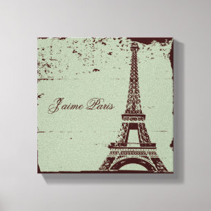 Eiffel Tower Wrapped Canvas Art Leinwanddruck