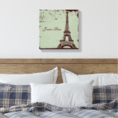 Eiffel Tower Wrapped Canvas Art Leinwanddruck (Insitu (Schlafzimmer))