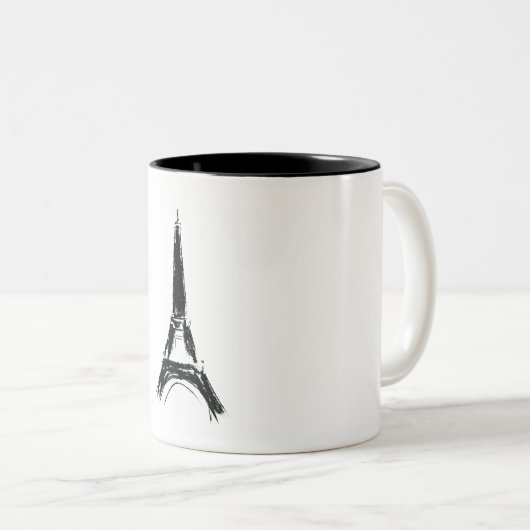 Eiffel Tower Zweifarbige Tasse (VorderseiteRechts)