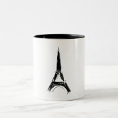 Eiffel Tower Zweifarbige Tasse (Mittel)