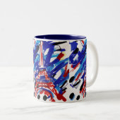 Eiffel Tower Zweifarbige Tasse (VorderseiteRechts)