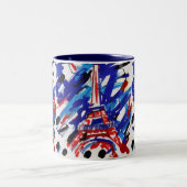Eiffel Tower Zweifarbige Tasse (Mittel)