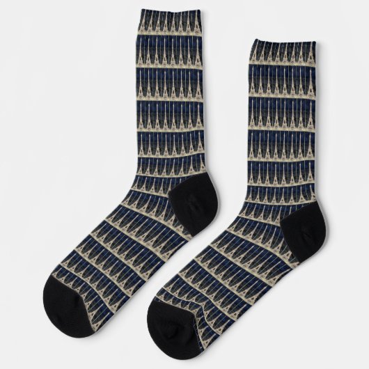 Eiffel Towers Crew Socken (Linkes Detail)