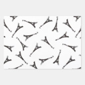 Eiffel Towers Geschenkpapier Set (Vorderseite)