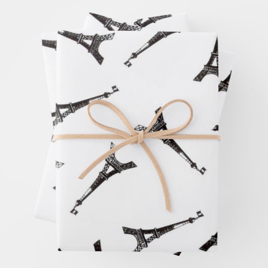 Eiffel Towers Geschenkpapier Set (Beispiel)