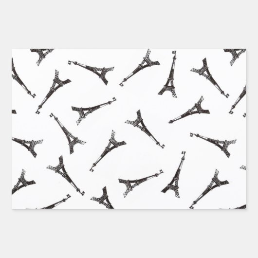 Eiffel Towers Geschenkpapier Set (Vorderseite 3)