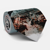 Eiffel-Turm an der Sonnenaufgang-Krawatte Krawatte (Gerollt)