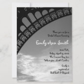 Eiffel-Turm-Brautparty-Einladungen Einladung (Vorderseite)