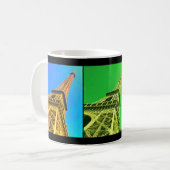Eiffel-Turm Colorized Kaffee-Tasse Kaffeetasse (Vorderseite Links)