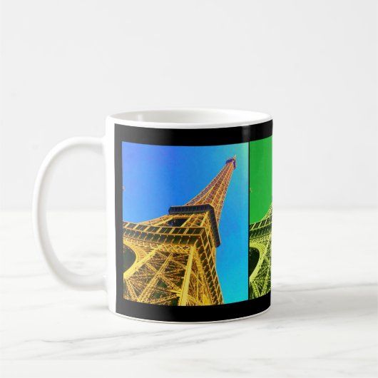 Eiffel-Turm Colorized Kaffee-Tasse Kaffeetasse (Links)