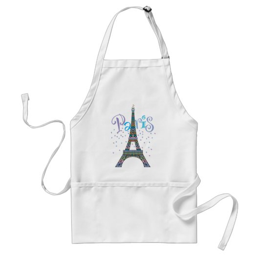 Eiffel-Turm-Fantasie-Schürze Schürze (Vorne)