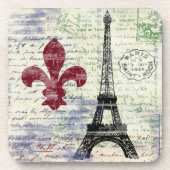 Eiffel-Turm-Frankreich-Untersetzer Getränkeuntersetzer (Vorderseite)