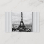 Eiffel-Turm in Paris Striped Vintages Visitenkarte (Rückseite)