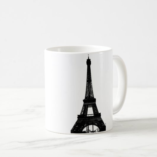 Eiffel-Turm-Kaffee-Tasse Kaffeetasse (VorderseiteRechts)