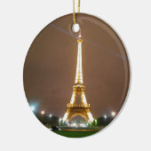Eiffel-Turm Paris Frankreich - Frühjahr-Abend Keramikornament (Links)