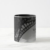 Eiffel-Turm-personalisierte Braut u. Tasse (Zentrum)