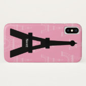 Eiffel-Turm personalisierter iPhone 4 Case-Mate iPhone Hülle (Rückseite (Horizontal))