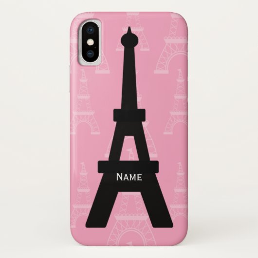 Eiffel-Turm personalisierter iPhone 4 Case-Mate iPhone Hülle (Rückseite)