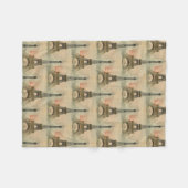 Eiffel-Turm-Postkarten-Fleece-Decke Fleecedecke (Vorderseite (Horizontal))