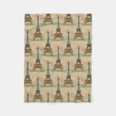 Eiffel-Turm-Postkarten-Fleece-Decke Fleecedecke (Vorderseite)