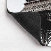 Eiffel-Turm Schwarz-weißes Mousepad (Ecke)