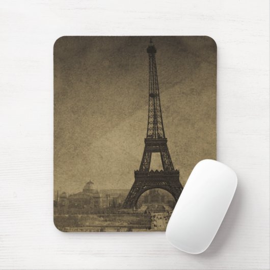 Eiffel-Turm Vintages Stereoview Mousepad (Mit Mouse)