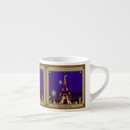 Eiffel-Turmespresso-Tasse Espressotasse (Rechts)