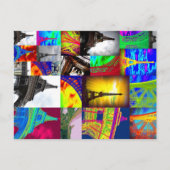 Eiffelkollage Postkarte (Vorderseite)