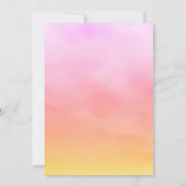 Eiffelturm 16 . Geburtstag pink/korallenrot Einladung (Rückseite)