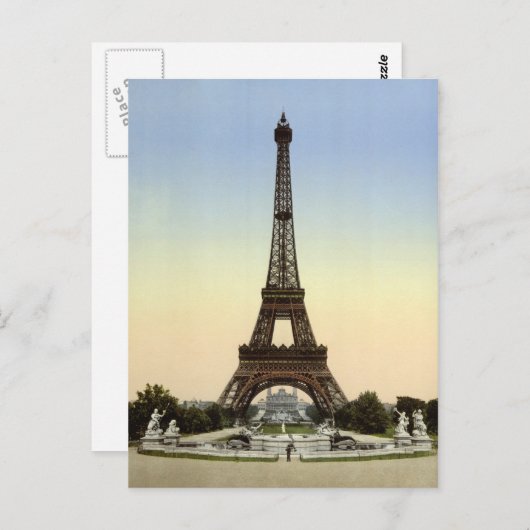 Eiffelturm 1900 postkarte (Vorne/Hinten)