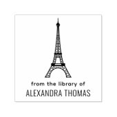 Eiffelturm #2 "From the Library" Name Permastempel (Design)