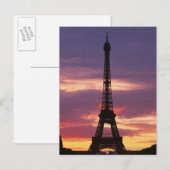 Eiffelturm 2 postkarte (Vorne/Hinten)