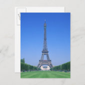 Eiffelturm 3 postkarte (Vorne/Hinten)